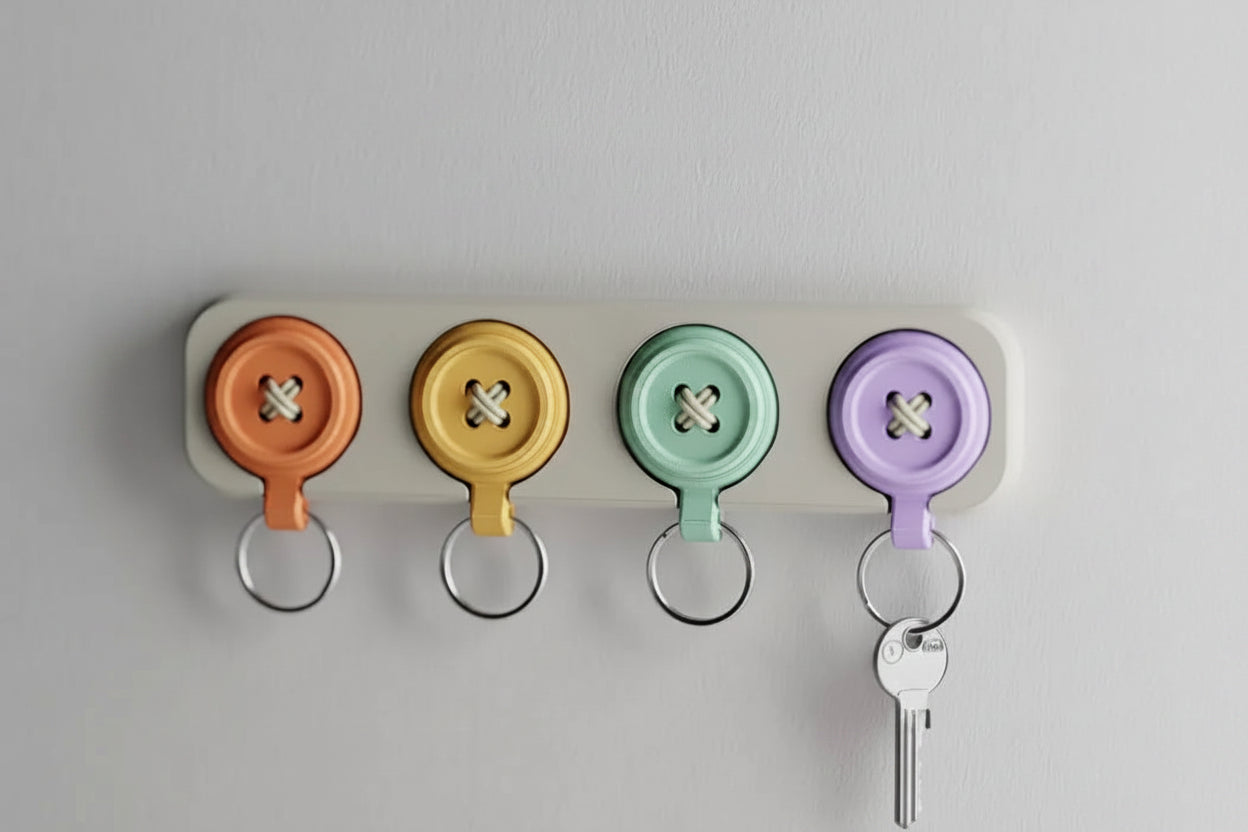 Button Keychain